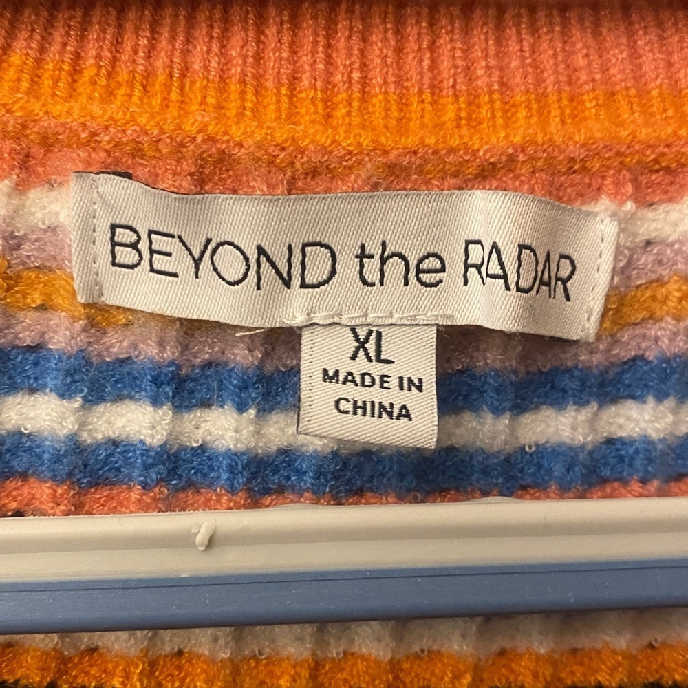 Beyond the Radar Striped Cropped Cardigan Sweater - Picture 4 of 10